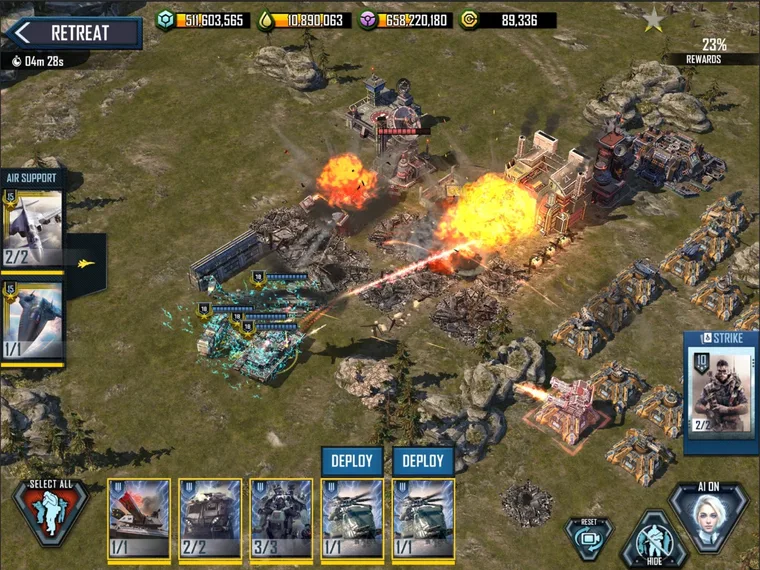 War Commander: Rogue Assault combat